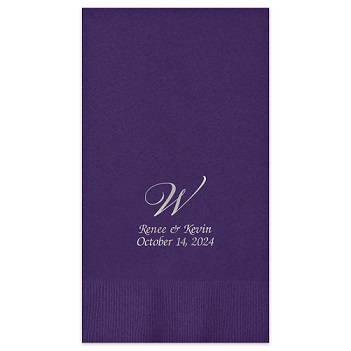 Serenity Guest Towel - Foil-Pressed