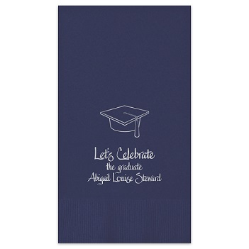 Graduation Guest Towel - Foil-Pressed