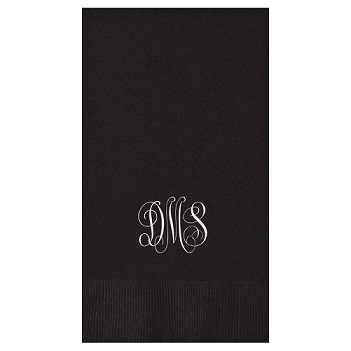 Classic Monogram Guest Towel - Foil-Pressed