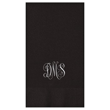 Classic Monogram Guest Towel - Foil-Pressed