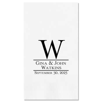 Established Guest Towel - Foil-Pressed