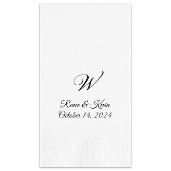 Serenity Guest Towel - Printed