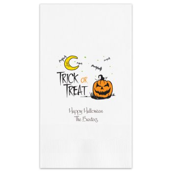 Trick or Treat Halloween Guest Towel - Printed