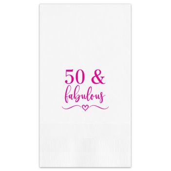 Fabulous Birthday Guest Towel - Printed