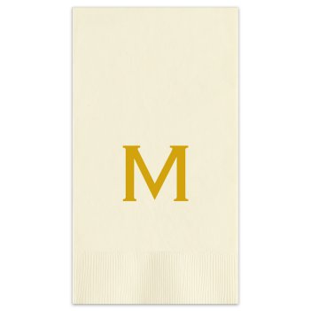 Essential Initial Guest Towel - Printed