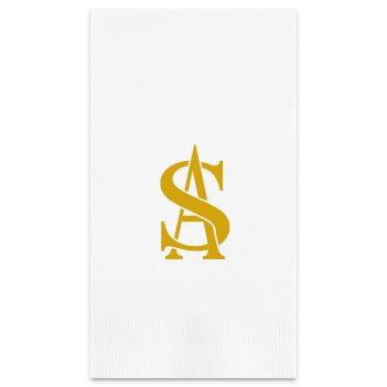 Harmony Two Letter Monogram Guest Towel - Printed