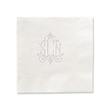 Whitlock Monogram Napkin - Embossed