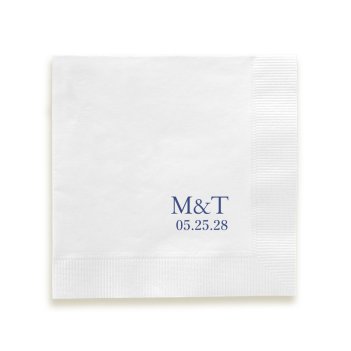 Modern Couple Napkin - Printed