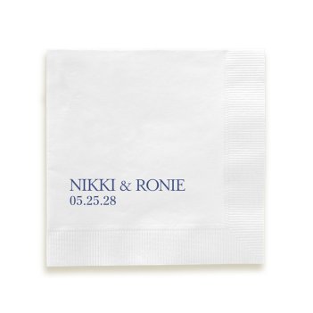 Wedding Couple Napkin - Printed