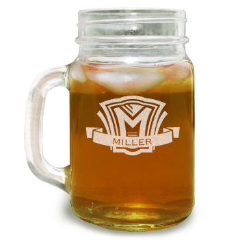 Shield Mason Jar