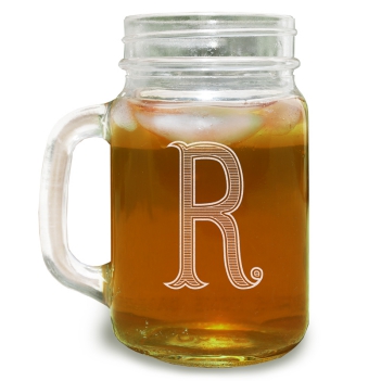 Armor Initial Mason Jar