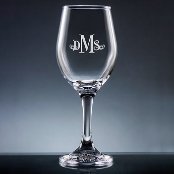 Altamira Monogram Wine Glass with Stem