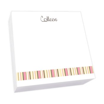 Kelly Stripes Memo Square - White Refill