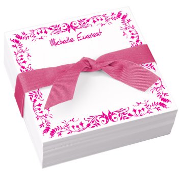 Floral Memo Square - White Refill