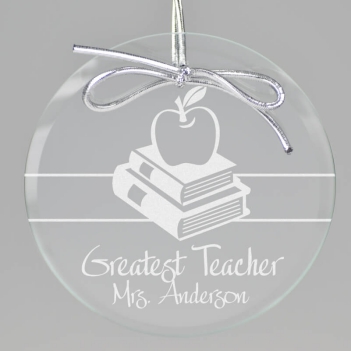 Teacher Keepsake Ornament - Circle