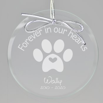 Furever Memorial Keepsake Engraved Ornament 