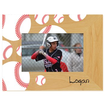 Baseball Printed Picture Frame