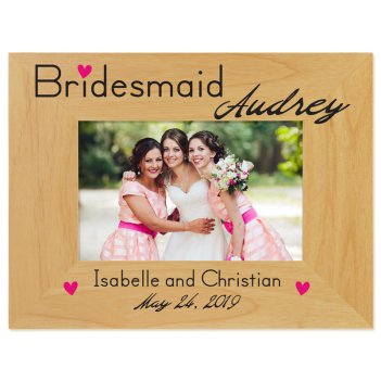 Bridesmaid Printed Picture Frame