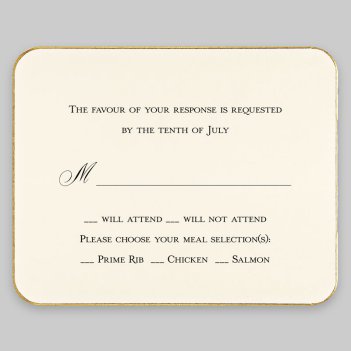 LaTour Response Card - Raised Ink