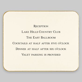 LaTour Reception Card - Raised Ink