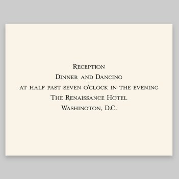 Canvas Reception Card - Raised Ink