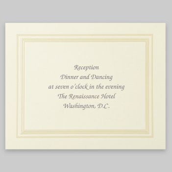 Coventry Reception Card - Raised Ink