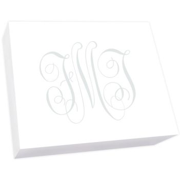 Henley Watercolor Monogram Super Slab - White