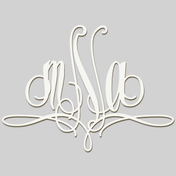 Paris Monogram Wall Sign