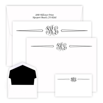 Classic Monogram Trio Wardrobe - Raised Ink