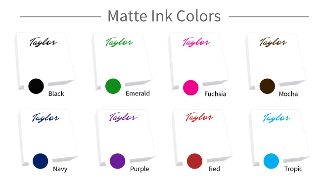 matte-print Ink Colors