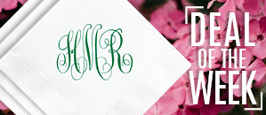 Delavan Monogram Printed Napkins