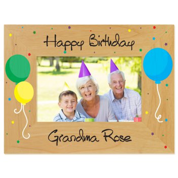 Birthday Balloons Printed Picture Frame