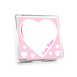 Heart Memo Square with holder